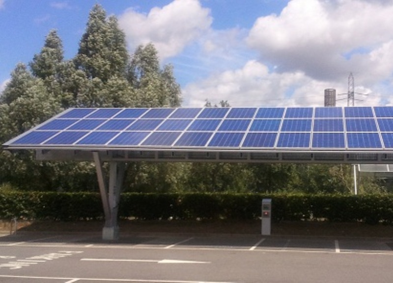 O estacionamento Solar tem sua Construção rápida,prática e limpa